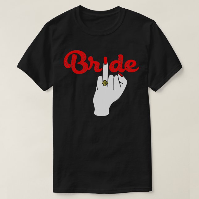 Bride Finger Diamond Ring  T-Shirt (Design Front)