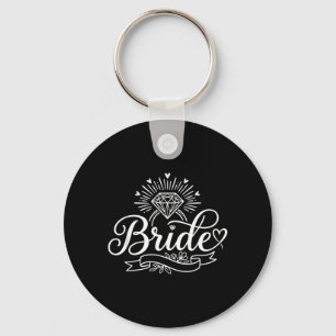 Bride Funny Bachelorette Party Bridal Engaged Keychain