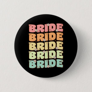 Bride Future Mrs Bridal Party Wedding Bachelorette 2 Inch Round Button