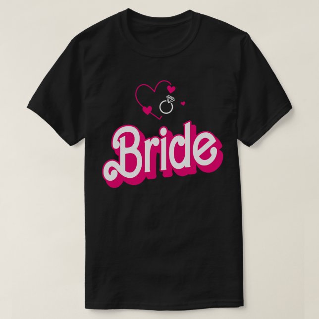 Bride Gift Wedding Announcement Engagement Funny B T-Shirt (Design Front)