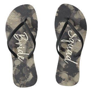 Bride Gifts Sandals Shades of Golds and Blacks