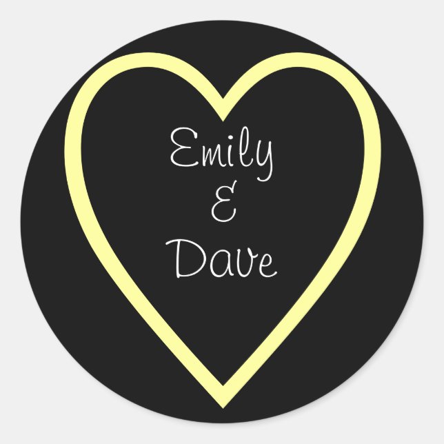 Bride & Groom(Customizable) Classic Round Sticker (Front)