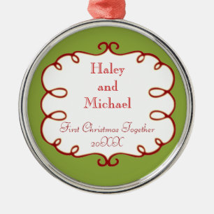 Bride & Groom First Christmas Ornament