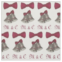 Bride Groom Initials Silver Bells Wedding Marriage