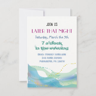 Bride & Groom Jewish Wedding Invitation Party card