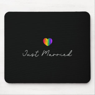 Bride Groom Lgbtq Bachelor Party Wedding Tee - Bla Mouse Pad