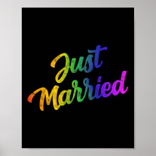 Bride Groom Lgbtq Bachelor Party Wedding Tee - Men Poster