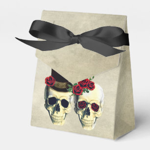 Bride & Groom Skull Wedding Party Favour Favor Box