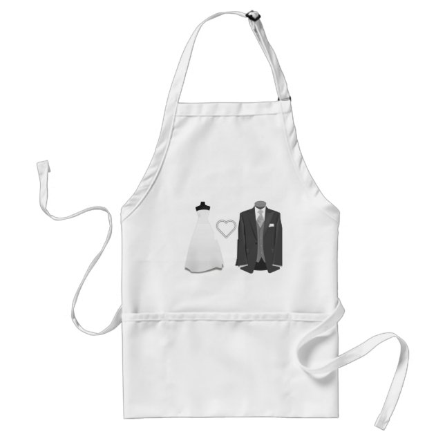 Bride & Groom Wedding Apron (Front)