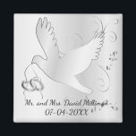 Bride & Groom Wedding Day Keepsake Magnet<br><div class="desc">Wedding Day Keepsake magnet from the Bride and Groom ready to personalize. ✔Note: Not all template areas need changed. 📌If you need further customization, please click the "Click to Customize further" or "Customize or Edit Design" button and use our design tool to resize, rotate, change text colour, add text and...</div>