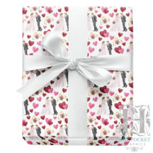 Bride & Groom Wedding Gift Wrapping Paper