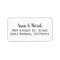 bride & groom wedding return address