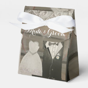 Bride & Groom Wedding Tent Favour Box