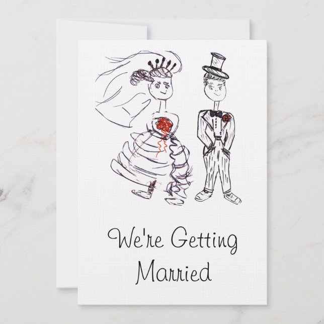 Bride & Groom/ We're Getting Married (Front)