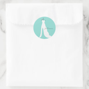 BRIDE Here Comes The Bride Party Classic Round Sticker