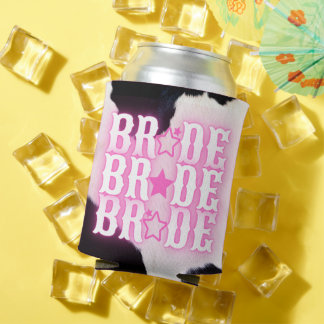 Bride Howdy Cowgirl Customized Can Cooler