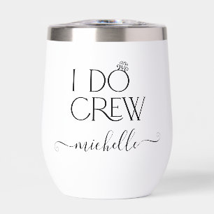 Bride I Do Crew Custom Name Wedding Ring
