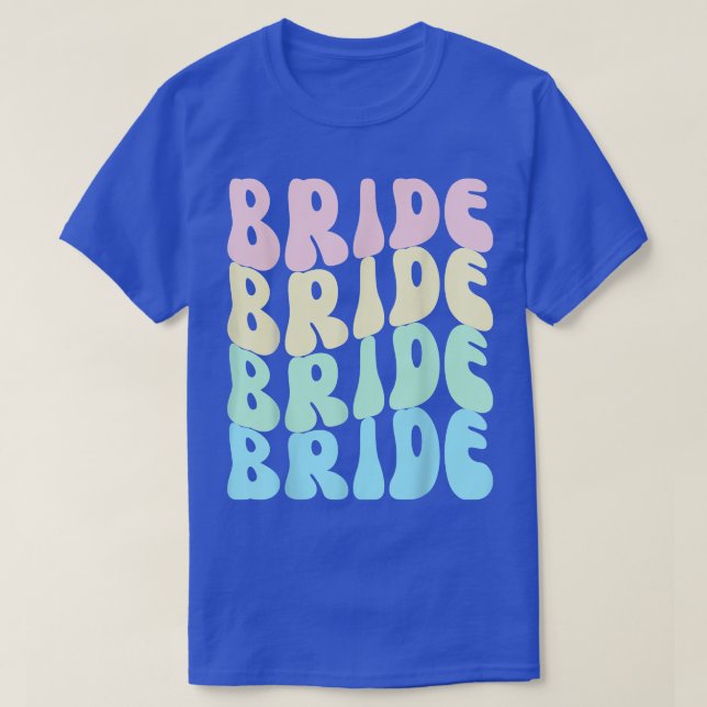 Bride I Do Crew Retro Bachelorette Party Bride Bri T-Shirt (Design Front)