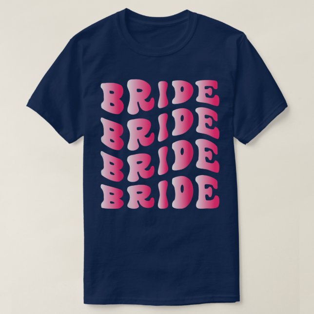 Bride I Do Crew Retro Bachelorette Party Bride Bri T-Shirt (Design Front)
