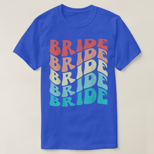 Bride I Do Crew Retro Bachelorette Party Bridesmai T-Shirt (Design Front)