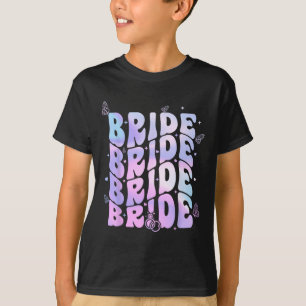 Bride I Do Crew Retro Groovy Bachelorette Party T-Shirt