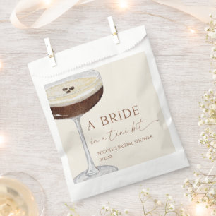 Bride In A Tini Bit Expresso Martini Bridal Shower Favour Bag
