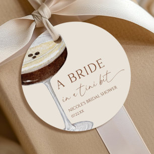Bride In A Tini Bit Expresso Martini Bridal Shower Favour Tags