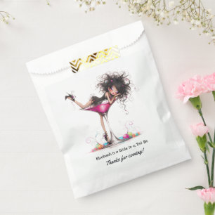 Bride in a Tini Bit Martini Bachelorette Party Favour Bag