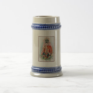Bride in Red at Chinese Wedding in Shanghai Beer Stein