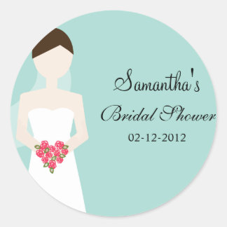 Bride in Wedding Gown Sticker
