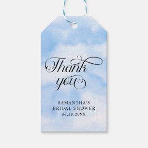 Bride Is On Cloud Nine Bridal Shower Thank you Gift Tags
