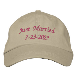 Bride Just Married  Embroidered Hat