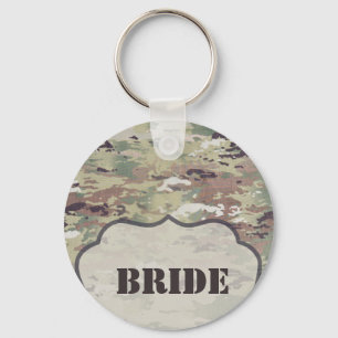 Bride Key Chain Army OCP Camo Uniform Camoflauge