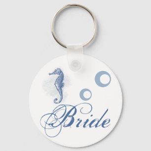 Bride Key Chain Seahorse Sea Ocean Beach