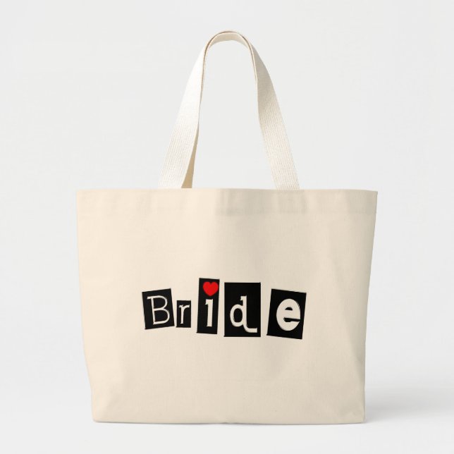Bride Large Tote Bag (Front)