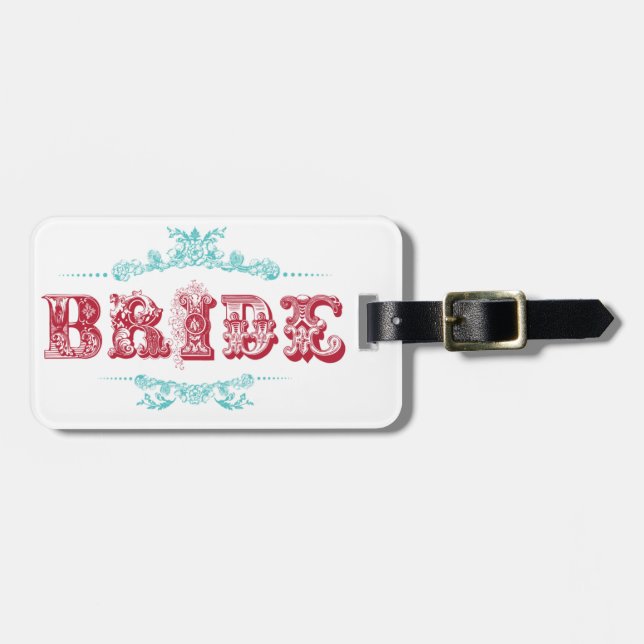 Bride Luggage Tag (Front Horizontal)