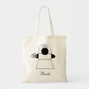 Bride Meeple gamer wedding bridal shower bag