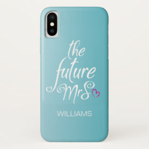 Bride Modern Trendy Surname future mrs Case-Mate iPhone Case