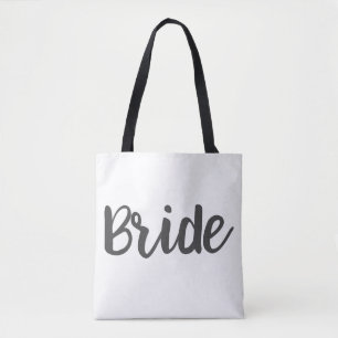 Bride Monogram Custom Wedding Tote Bag