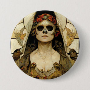 Bride Of Death Gothic Horror 3 Inch Round Button