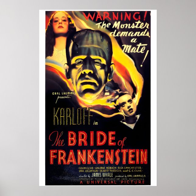 Bride of Frankenstein 1935 Movie POSTER PRINT (Front)