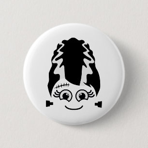 Bride Of Frankenstein Cute Monster Halloween Costu 2 Inch Round Button