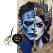 Bride of Frankenstein Decoupage  Tissue Paper