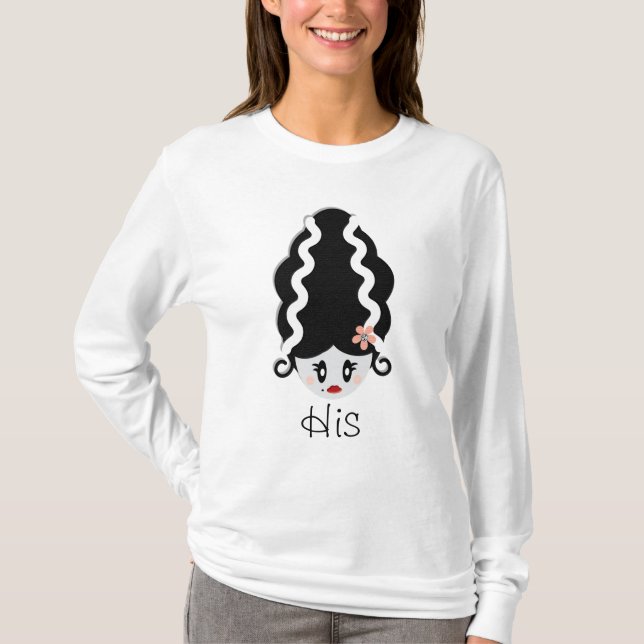 Bride of Frankenstein Long Sleeve Shirt (Front)