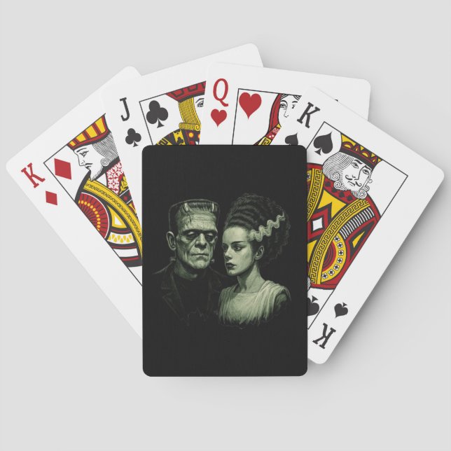Bride Of Frankenstein Playing Cards (Back)