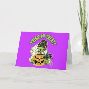 Bride of Frankenstein Skull Card
