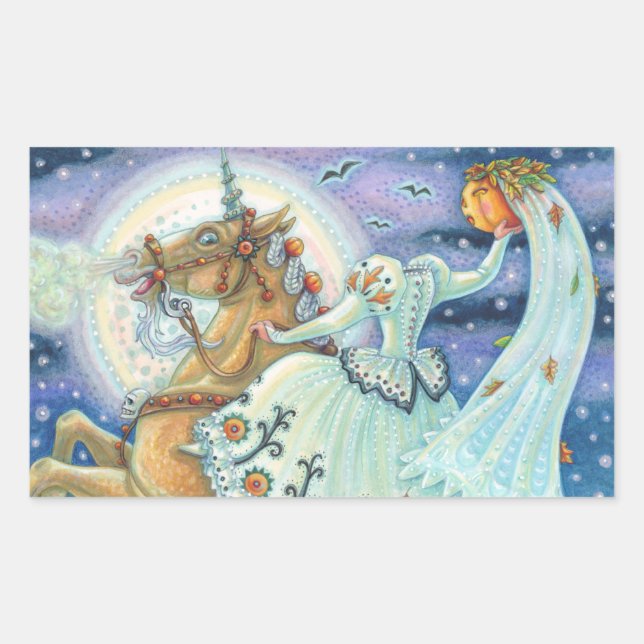 BRIDE OF SLEEPY HOLLOW, UNICORN STICKERS SHEET Rec (Front)