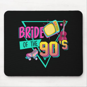 Bride Of The 90s Retro 90s Bride Bachelorette Part Mouse Pad