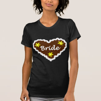 Bride Oktoberfest Heart Design T-Shirt