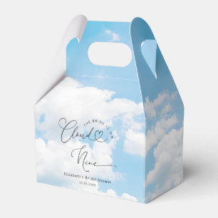 Bride On Cloud Nine 9 Bridal Shower Favor Box